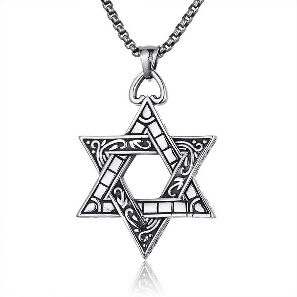 pendant necklaces hexawn star necklace male titanium steel stainless retro hegemonic european and american jewelry gothic charms, Silver
pendant necklaces hexawn star necklace male titanium steel stainless retro hegemonic european and american jewelry gothic charms, Silver