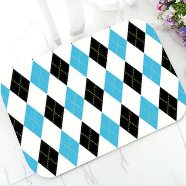 cushion/decorative pillow modern argyle plaid home decor abstract geometric chequer door mat rug carpet for bathroom doormat non slip blue b
cushion/decorative pillow modern argyle plaid home decor abstract geometric chequer door mat rug carpet for bathroom doormat non slip blue b
