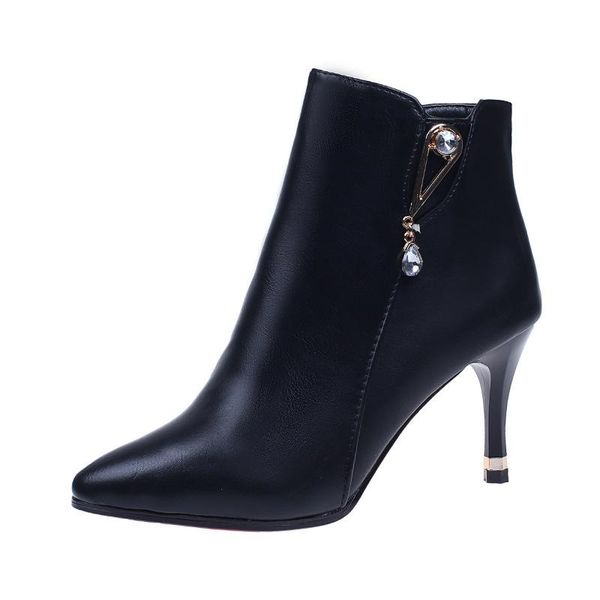 boots spring autumn fashion women zipper soild pointed toe thin heel shoes soft leisure comfortable party 2021, Black
boots spring autumn fashion women zipper soild pointed toe thin heel shoes soft leisure comfortable party 2021, Black
