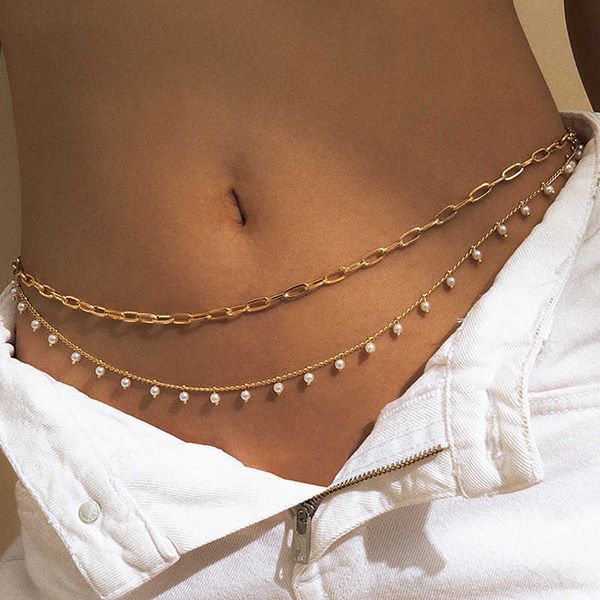 hip hop fashion beach pearl tassel double belly chain waist chain for girl dating simple body chain jewelry accessories p0811, Silver
hip hop fashion beach pearl tassel double belly chain waist chain for girl dating simple body chain jewelry accessories p0811, Silver