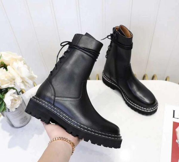 boots fashion real genuine leather ankle women motorcycle platform thick heel winter shoes booties zapatos mujer, Black 
boots fashion real genuine leather ankle women motorcycle platform thick heel winter shoes booties zapatos mujer, Black