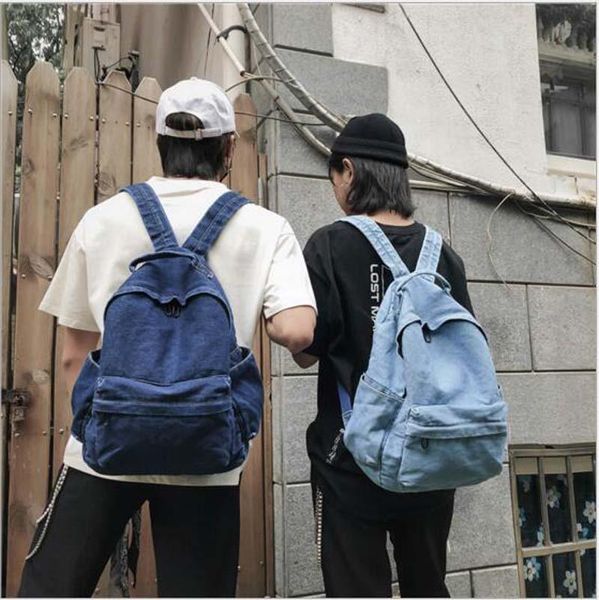 backpack denim travel women men large capacity multi-function double shoulder bags korean style school bag handbag
backpack denim travel women men large capacity multi-function double shoulder bags korean style school bag handbag