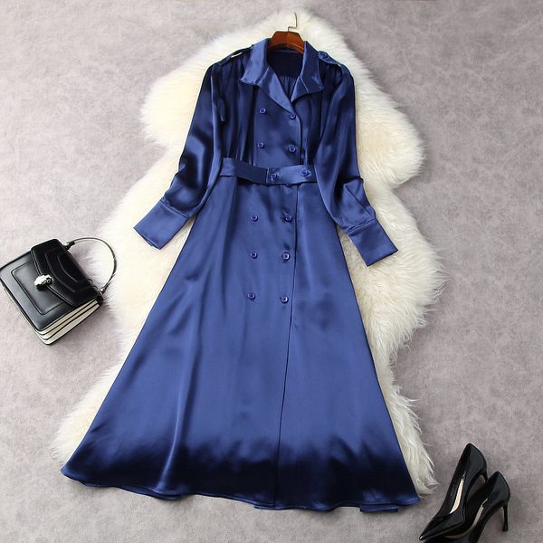 dresses european and american women's clothing spring 2021 long sleeve lapel double breasted blue fashion dress 4nf0, Black;gray
dresses european and american women's clothing spring 2021 long sleeve lapel double breasted blue fashion dress 4nf0, Black;gray
