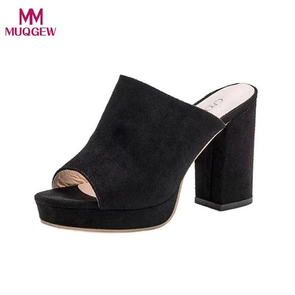 ladies slippers shoes women square high heels slipper fish mouth slip-on flip flop sandals female with shoebox, Black
ladies slippers shoes women square high heels slipper fish mouth slip-on flip flop sandals female with shoebox, Black