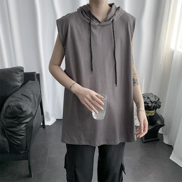 men' tank men hooded singlet shirt 2021 harajuku vest with hood summer sleeveless undershirt tankstreetwear man' clothes, White;black
men' tank men hooded singlet shirt 2021 harajuku vest with hood summer sleeveless undershirt tankstreetwear man' clothes, White;black