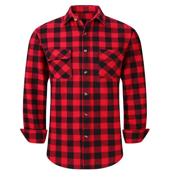 heavy flannel plaid long sleeve casual shirt for men regular fit 100% cotton double pocket design usa size s to 5xl, White;black
heavy flannel plaid long sleeve casual shirt for men regular fit 100% cotton double pocket design usa size s to 5xl, White;black
