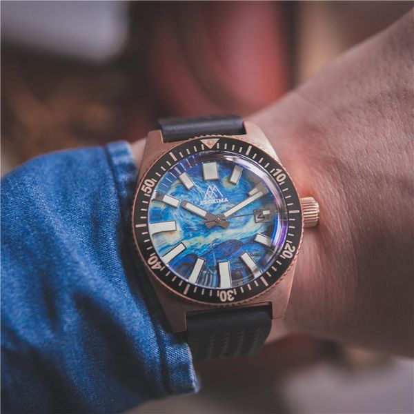 wristwatches proxima mechanical male watches 62mas automatical bronze cusn8 diver watch nh35 sapphire starry night men sports wrist, Slivery;brown
wristwatches proxima mechanical male watches 62mas automatical bronze cusn8 diver watch nh35 sapphire starry night men sports wrist, Slivery;brown