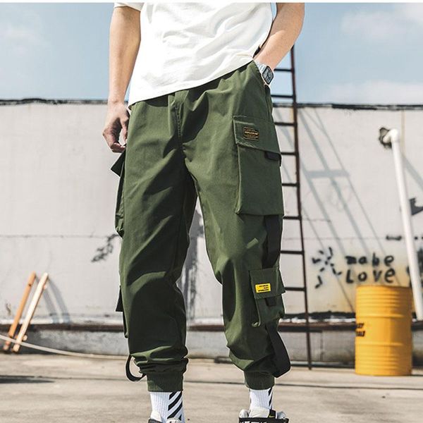 men's pants 2021 hip hop joggers cargo men harem multi-pocket ribbons man sweatpants streetwear casual mens trousers s-5xl, Black
men's pants 2021 hip hop joggers cargo men harem multi-pocket ribbons man sweatpants streetwear casual mens trousers s-5xl, Black