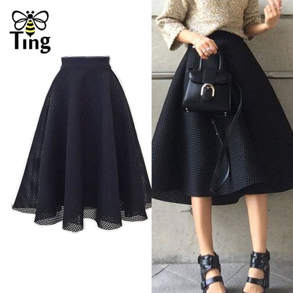 90s vintage elegant herburn style party skirts women chic hollow out ball gown skater saia plus size 3xl 210513, Black
90s vintage elegant herburn style party skirts women chic hollow out ball gown skater saia plus size 3xl 210513, Black
