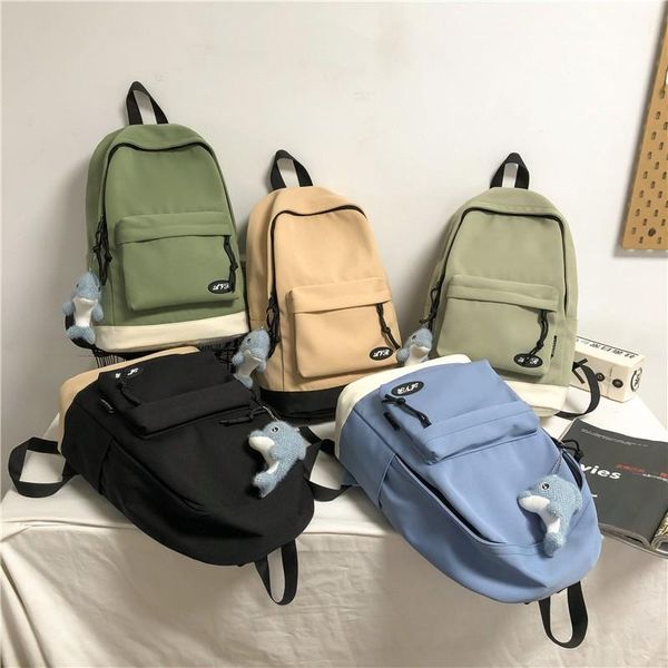 backpack fashion men's simple solid color school bag for boys large capacity waterproof nylon student shoulder bags scoolbags
backpack fashion men's simple solid color school bag for boys large capacity waterproof nylon student shoulder bags scoolbags