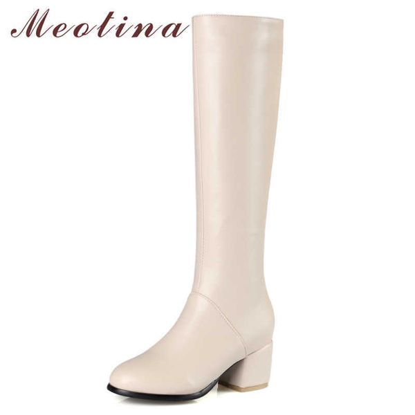 meotina winter knee high boots women zipper chunky high heel long boots pu leather round toe shoes ladies autumn plus size 34-45 210608, Black
meotina winter knee high boots women zipper chunky high heel long boots pu leather round toe shoes ladies autumn plus size 34-45 210608, Black
