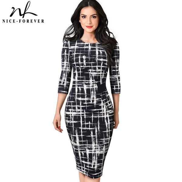 nice-forever autumn elegant printed patchwork dresses business bodycon fitted women office dress btyb543 210419, White
nice-forever autumn elegant printed patchwork dresses business bodycon fitted women office dress btyb543 210419, White