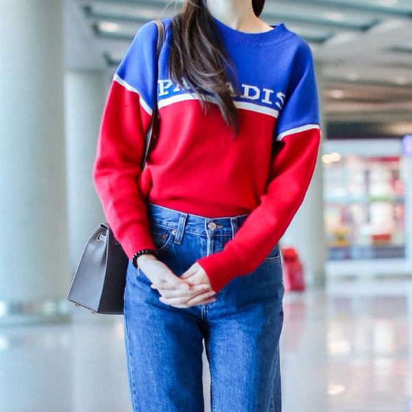 women's sweaters sweaters letter printed sweater women long sleeve color patchwork pullover female ju 06at, White;black
women's sweaters sweaters letter printed sweater women long sleeve color patchwork pullover female ju 06at, White;black