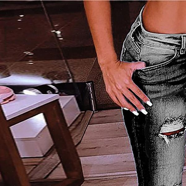 solid color fashion hole low womens jean waist flares ankle pants trouser skinny women, Blue
solid color fashion hole low womens jean waist flares ankle pants trouser skinny women, Blue
