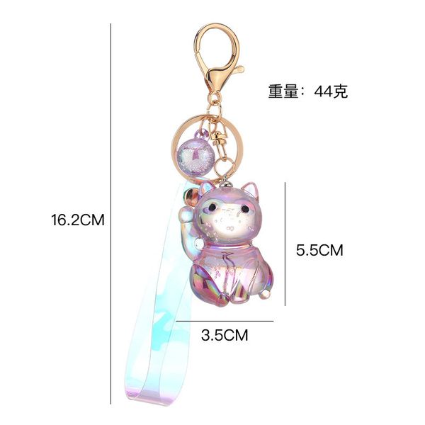 new acrylic crystal bubble zhaocai cat key ring zhaofu cat pendant doll machine gifta1, Silver
new acrylic crystal bubble zhaocai cat key ring zhaofu cat pendant doll machine gifta1, Silver