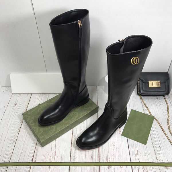 2022 new women genuine leather knee high boots fashion ladies motorcycle pointed toe square heel long botas mujer metal shark lock shoes, Black 
2022 new women genuine leather knee high boots fashion ladies motorcycle pointed toe square heel long botas mujer metal shark lock shoes, Black
