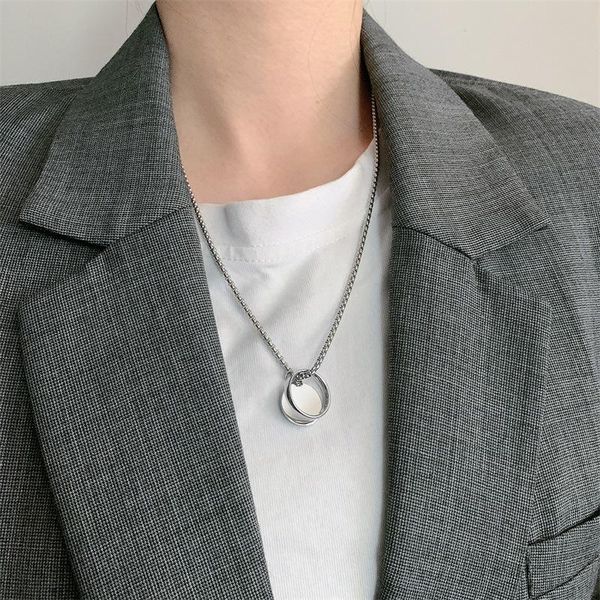 chains hkmmh 925 sterling silver ring round brand pendant long necklace female trend hip hop sweater chain titanium steel couple
chains hkmmh 925 sterling silver ring round brand pendant long necklace female trend hip hop sweater chain titanium steel couple