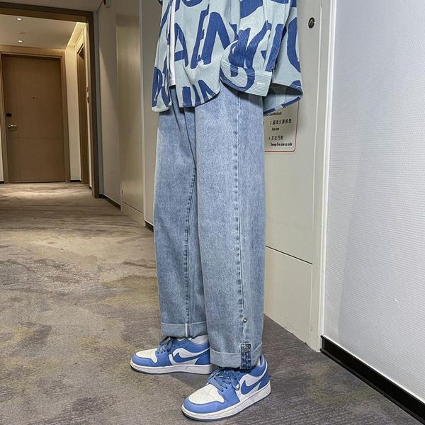 men jeans solid denim ankle-length simple plus size xxl loose bundle streetwear all-match retro vintage chic trousers harajuku men's, Blue
men jeans solid denim ankle-length simple plus size xxl loose bundle streetwear all-match retro vintage chic trousers harajuku men's, Blue
