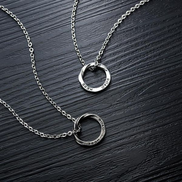 mobius strip circle pendant necklace in stainless steel infinity charm necklaces, Silver
mobius strip circle pendant necklace in stainless steel infinity charm necklaces, Silver