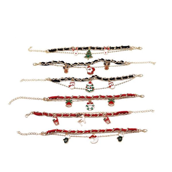 link, chain 2021 trendy santa claus christmas tree elk snowman bracelet anime gold designer chrams bracelets for women and men wholesale, Black
link, chain 2021 trendy santa claus christmas tree elk snowman bracelet anime gold designer chrams bracelets for women and men wholesale, Black