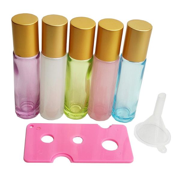 storage bottles & jars 5pcs 10ml glass roller for esssential oil perfume empty roll on with gold lids refillable cosmetic vials
storage bottles & jars 5pcs 10ml glass roller for esssential oil perfume empty roll on with gold lids refillable cosmetic vials