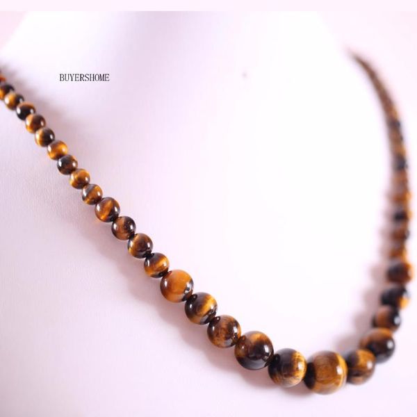 pendant necklaces handmade beaded necklace natural stone round gold tiger eye for women jewelry gift e006, Silver
pendant necklaces handmade beaded necklace natural stone round gold tiger eye for women jewelry gift e006, Silver