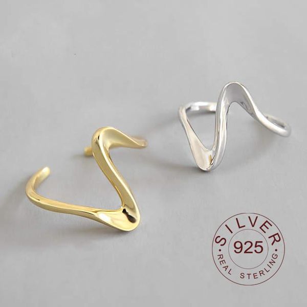 cluster rings 925 sterling silver for women twisted wave open ring vintage resizable handmade anillos de plata ley mujer jewelry, Golden;silver
cluster rings 925 sterling silver for women twisted wave open ring vintage resizable handmade anillos de plata ley mujer jewelry, Golden;silver