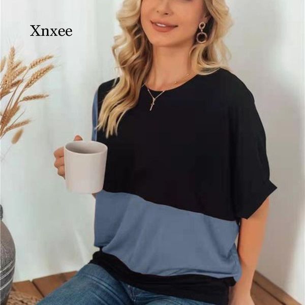 women casual short sleeve fashion striped patchwork print loose t-shirt elegant color block 2021 tie dye pullovers women's, White
women casual short sleeve fashion striped patchwork print loose t-shirt elegant color block 2021 tie dye pullovers women's, White