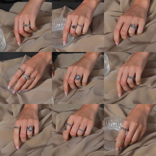 simple geometry many kinds of open designer east gate small personality fashion celebrity temperament index finger ring, Silver
simple geometry many kinds of open designer east gate small personality fashion celebrity temperament index finger ring, Silver
