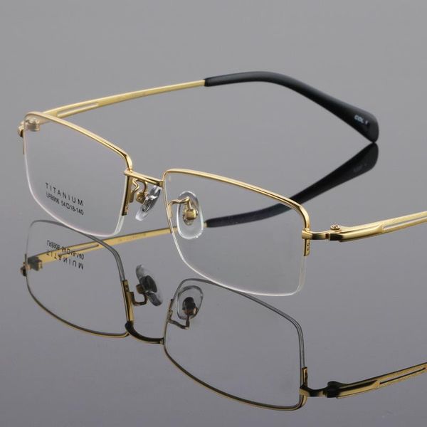 fashion sunglasses frames pure titanium glasses frame ultra light metal half myopia prescription, Black
fashion sunglasses frames pure titanium glasses frame ultra light metal half myopia prescription, Black