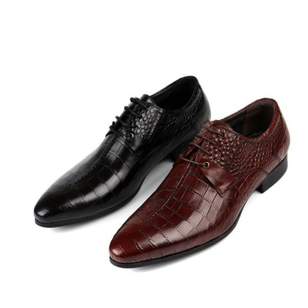 trendy sewing embossed leather dress men shoes pointed toe wedding mens business office career work size 38-44, Black
trendy sewing embossed leather dress men shoes pointed toe wedding mens business office career work size 38-44, Black