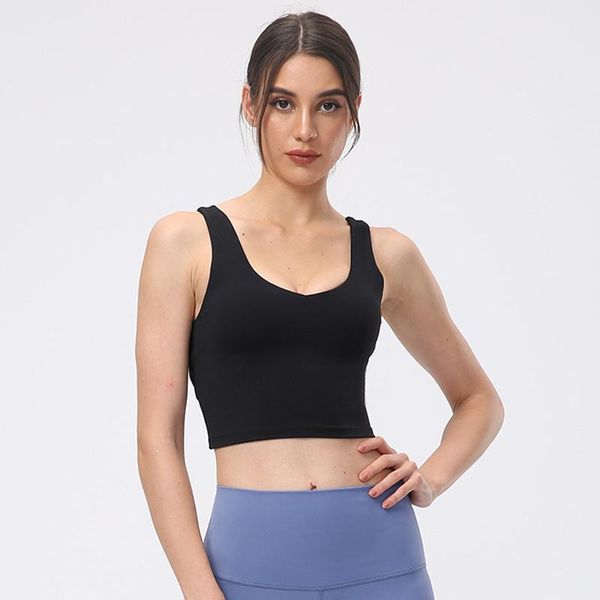 yoga outfit women's back crossover fitness sports bra v-neck padded medium support bras anti-sweat gym running workout tank
yoga outfit women's back crossover fitness sports bra v-neck padded medium support bras anti-sweat gym running workout tank