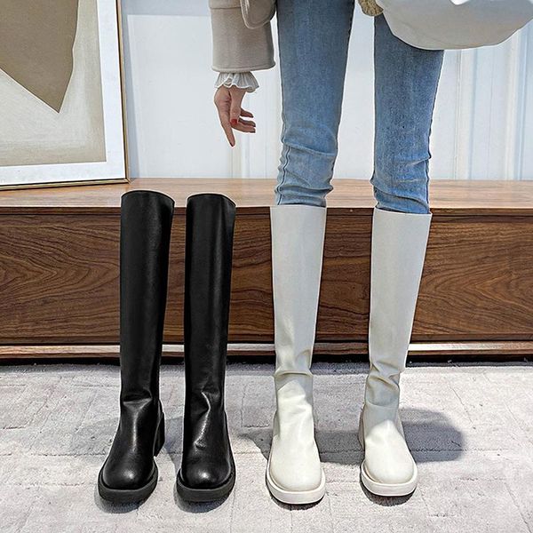 boots knee-length 2021 spring british style zipper fashion women's microfiber high-tube elastic au069, Black
boots knee-length 2021 spring british style zipper fashion women's microfiber high-tube elastic au069, Black
