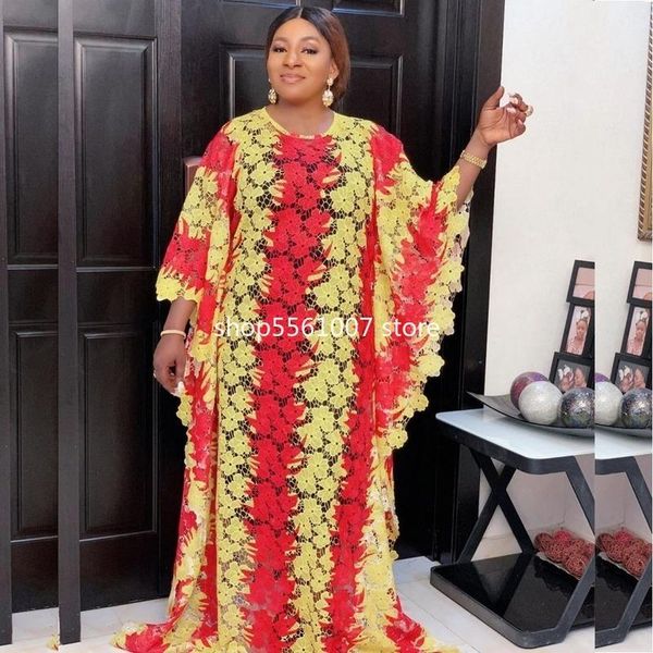 ethnic clothing african dresses for women 2021 dress lace round neck long sleeves daily evening party and lining, Red
ethnic clothing african dresses for women 2021 dress lace round neck long sleeves daily evening party and lining, Red