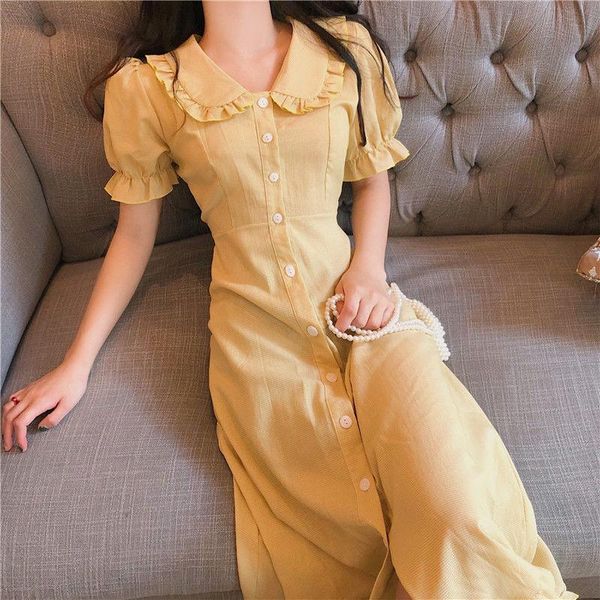 casual dresses women turn down collar ruffles chic party feminine hipster sweet french style vintage arrival summer mujer, Black;gray
casual dresses women turn down collar ruffles chic party feminine hipster sweet french style vintage arrival summer mujer, Black;gray