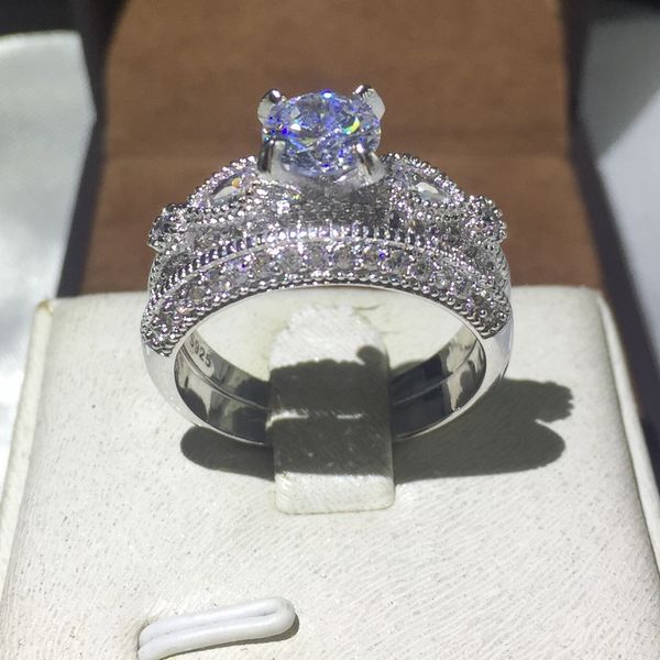 fashion jewelry vintage fashion ring 2ct 5a zircon cz 925 sterling silver women engagement wedding band ring set, Slivery;golden
fashion jewelry vintage fashion ring 2ct 5a zircon cz 925 sterling silver women engagement wedding band ring set, Slivery;golden