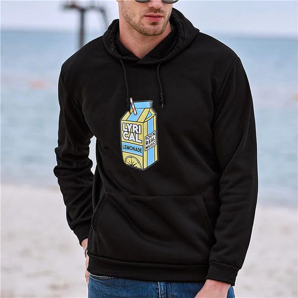 men's hoodies & sweatshirts autumn pullover hoodie sweatshirt lemon print outdoor basic casual lyrical lemonade merch long sleeve, Black
men's hoodies & sweatshirts autumn pullover hoodie sweatshirt lemon print outdoor basic casual lyrical lemonade merch long sleeve, Black