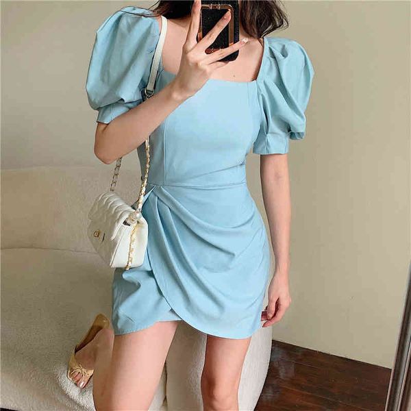 summer puff sleeve party dress women solid color square collar bodycon slim waist office ol ruched mini dresses 210518, Black;gray
summer puff sleeve party dress women solid color square collar bodycon slim waist office ol ruched mini dresses 210518, Black;gray