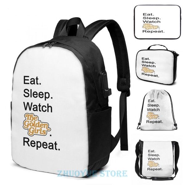 backpack funny graphic print watch the golden girls usb charge men school bags women bag travel laptop
backpack funny graphic print watch the golden girls usb charge men school bags women bag travel laptop
