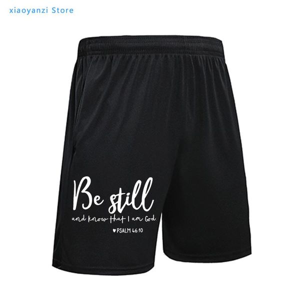 be still and know that i am god men shorts religious christian casual summer faith bible verse pants elastic waist men's, White;black
be still and know that i am god men shorts religious christian casual summer faith bible verse pants elastic waist men's, White;black