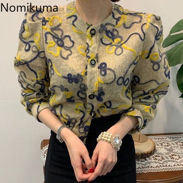 nomikuma autumn vintage sweater women single breasted long sleeve flower cardigan female sueter mujer korean fashion 3d249 210514, White;black
nomikuma autumn vintage sweater women single breasted long sleeve flower cardigan female sueter mujer korean fashion 3d249 210514, White;black