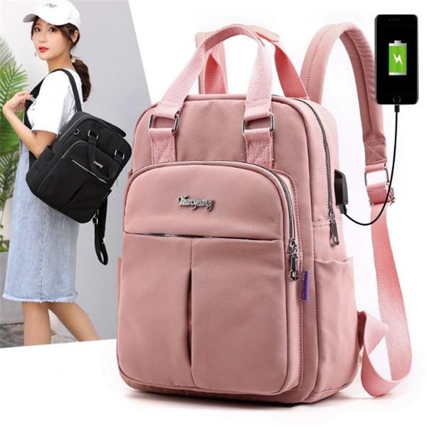 backpack leisure fashion women usb charging computer bag large capacity waterproof college style travel
backpack leisure fashion women usb charging computer bag large capacity waterproof college style travel