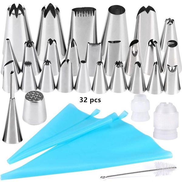 baking & pastry tools 32 pcs/set bag tips kitchen diy icing piping cream cookie tool bags nozzle set cake decorating
baking & pastry tools 32 pcs/set bag tips kitchen diy icing piping cream cookie tool bags nozzle set cake decorating