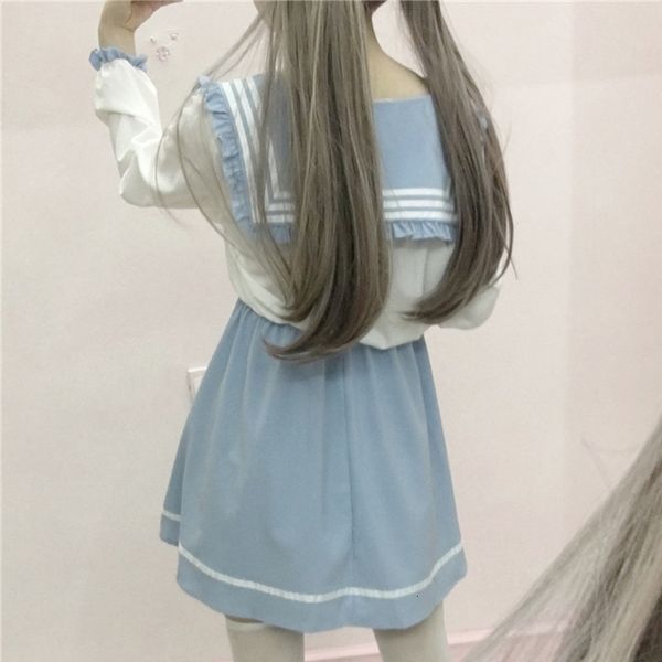 casual dresses japanese fashion cute princess lolita dress women soft sister sailor collar stitching color kawaii halloween mini pp1h, Black;gray
casual dresses japanese fashion cute princess lolita dress women soft sister sailor collar stitching color kawaii halloween mini pp1h, Black;gray