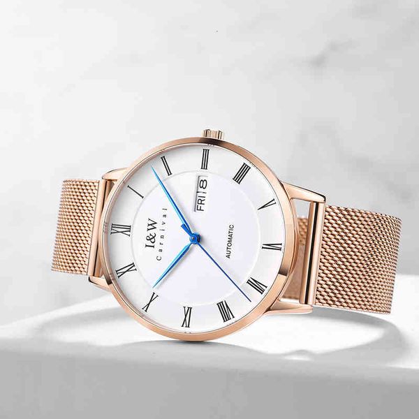 luxury gold automatic watches men switzerland mark i & w mechanical waterproof sapphire crystal dual calendar mesh band clock, Slivery;brown
luxury gold automatic watches men switzerland mark i & w mechanical waterproof sapphire crystal dual calendar mesh band clock, Slivery;brown