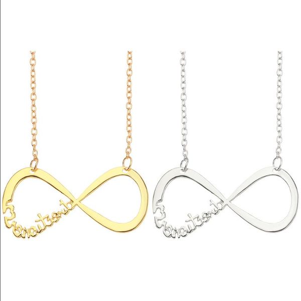 chains fashion alloy jewelry english letter 8 clavicle chain lady necklace temperament workplace white-collar elite, Silver
chains fashion alloy jewelry english letter 8 clavicle chain lady necklace temperament workplace white-collar elite, Silver