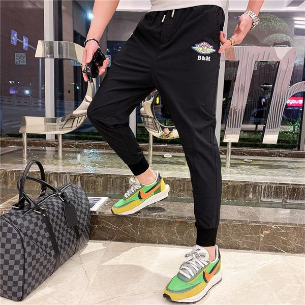 pant summer european men's clowning station sporting goods fashion youth male pants, Black
pant summer european men's clowning station sporting goods fashion youth male pants, Black