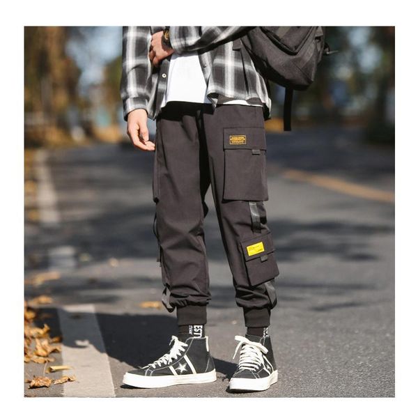 men's pants men cargo high street fashion jogging overall tactical sweatpants outdoor hiking training trousers with multi pocket, Black
men's pants men cargo high street fashion jogging overall tactical sweatpants outdoor hiking training trousers with multi pocket, Black