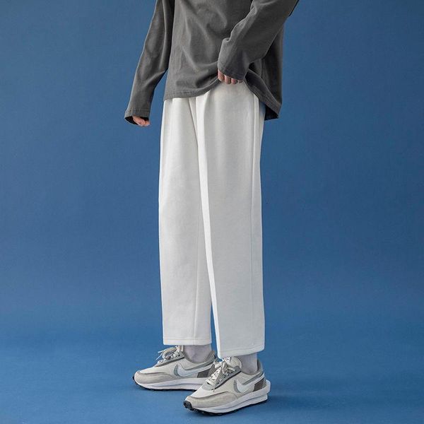 men's pants spring summer sweatpants fashion solid color joggers casual men streetwear korean loose straight wide leg mens, Black
men's pants spring summer sweatpants fashion solid color joggers casual men streetwear korean loose straight wide leg mens, Black