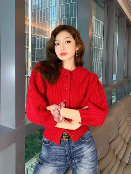 ce 2021 autumn and winter new versatile doll neck knitted cardigan mohair temperament 9 4 sleeve short coat women, White;black
ce 2021 autumn and winter new versatile doll neck knitted cardigan mohair temperament 9 4 sleeve short coat women, White;black
